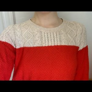 Madewell color block sweater!